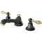 Kingston Brass NS4469AL 8" Widespread Bathroom Faucet, Black Stainless Steel/ Brass NS4469AL - alternate 1